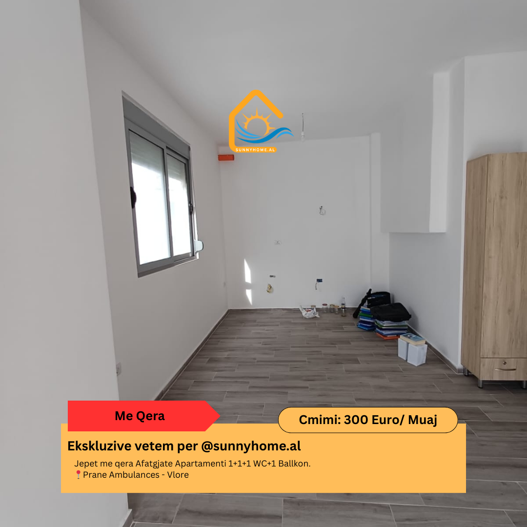 ‼️exklusiv in vlore @sunnyhome.al ‼️ langzeitmiete einer 1+1+1 wc+1 balkon wohnung. In der nähe der ambulanz – Vlore preis: 300 euro/monat (#{i+2})