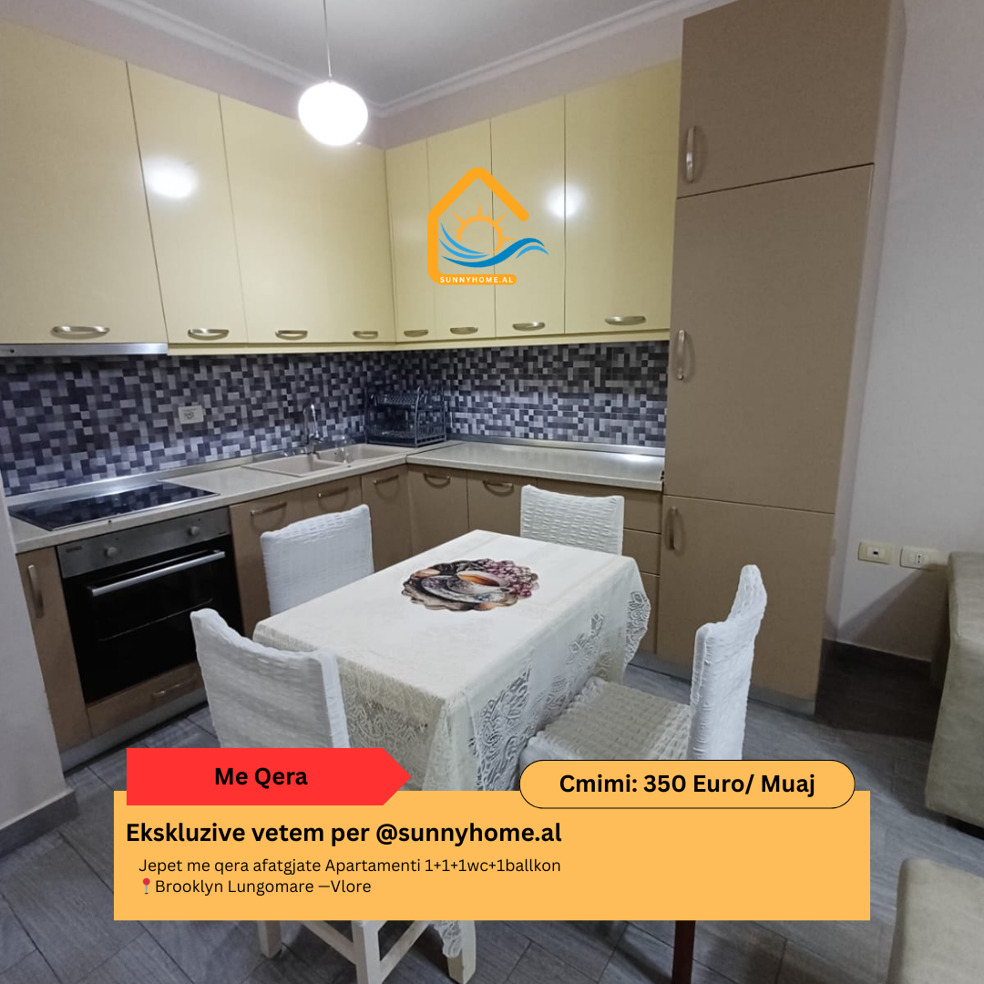 ‼️ exclusive in Vlorë @sunnyhome.al ‼️ long-term rent of a 1+1+1wc+1 balcony apartment brooklyn lungomare — Vlorë price: 350 euro /month (#{i+2})
