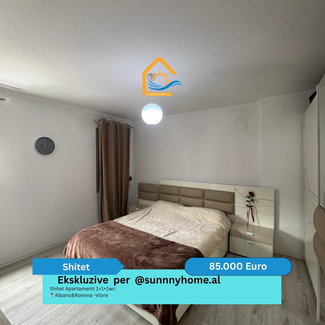 ‼️ esclusivo a vlore per sunnyhome.al ‼️ appartamento in vendita 1+1+1wc albano&romina - vlore prezzo: 85.000 euro