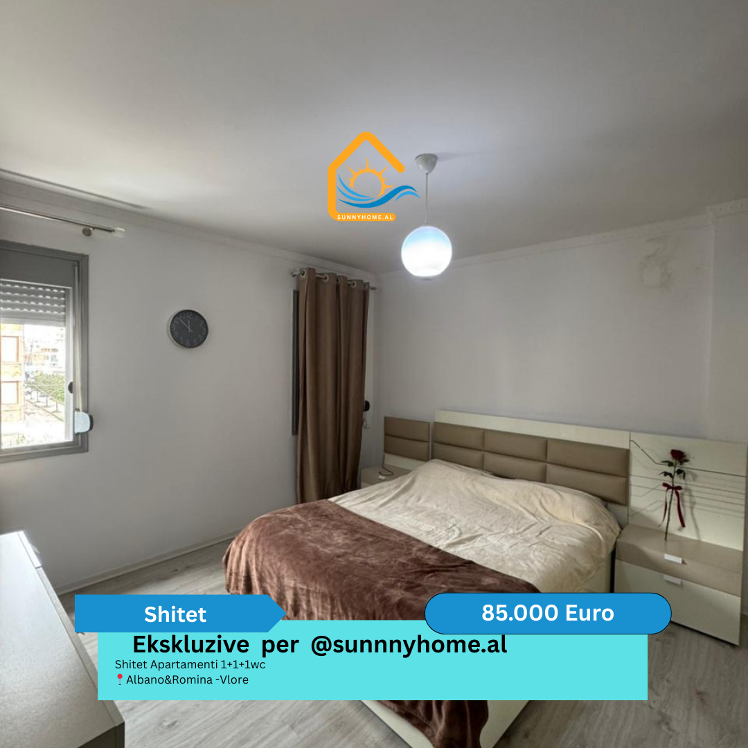 ‼️ esclusivo a vlore per sunnyhome.al ‼️ appartamento in vendita 1+1+1wc albano&romina - vlore prezzo: 85.000 euro