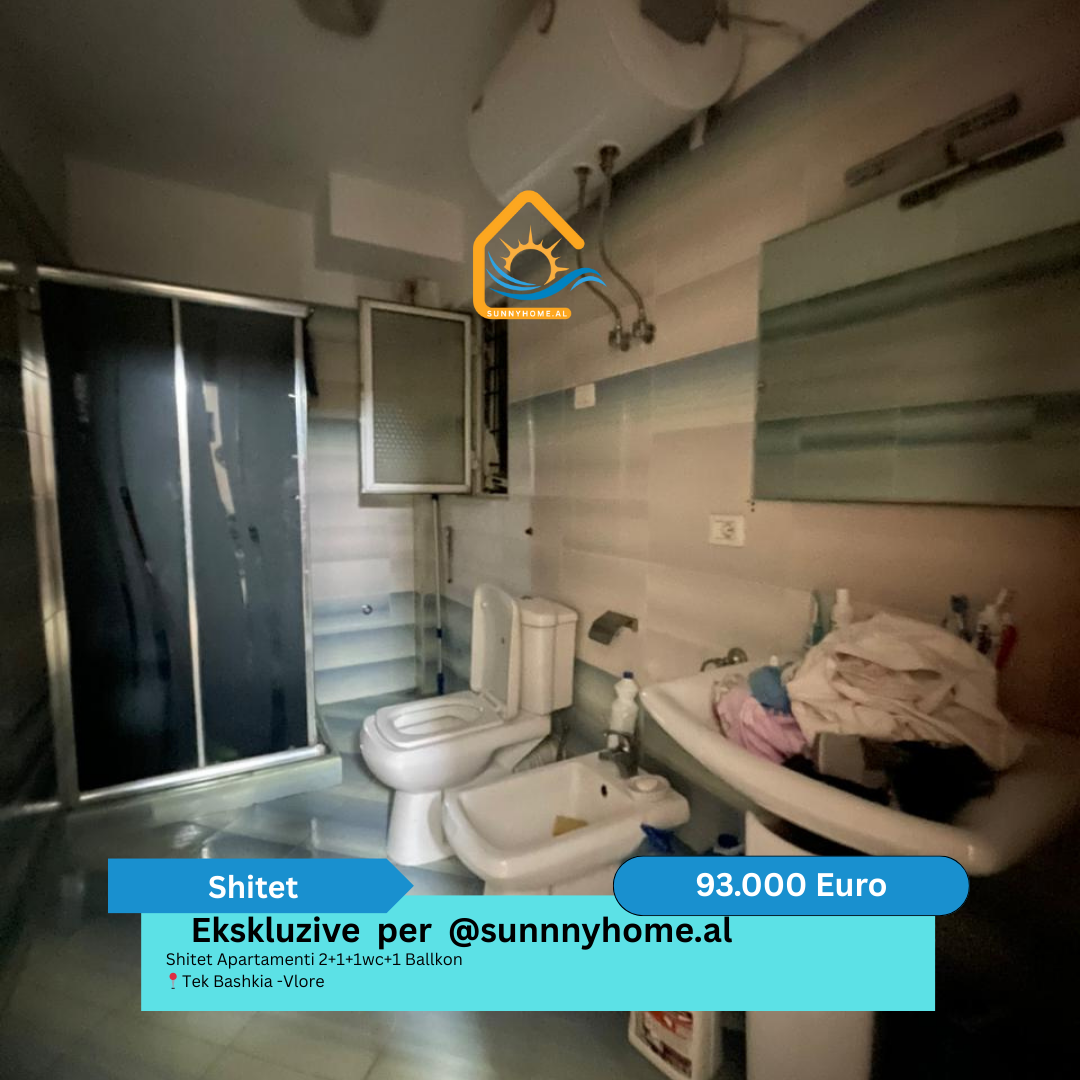 ‼️ exclusif à vlore pour sunnyhome.al ‼️ appartement à vendre 2+1+1wc+1 balcon près de la mairie - vlore prix : 93 000 euros