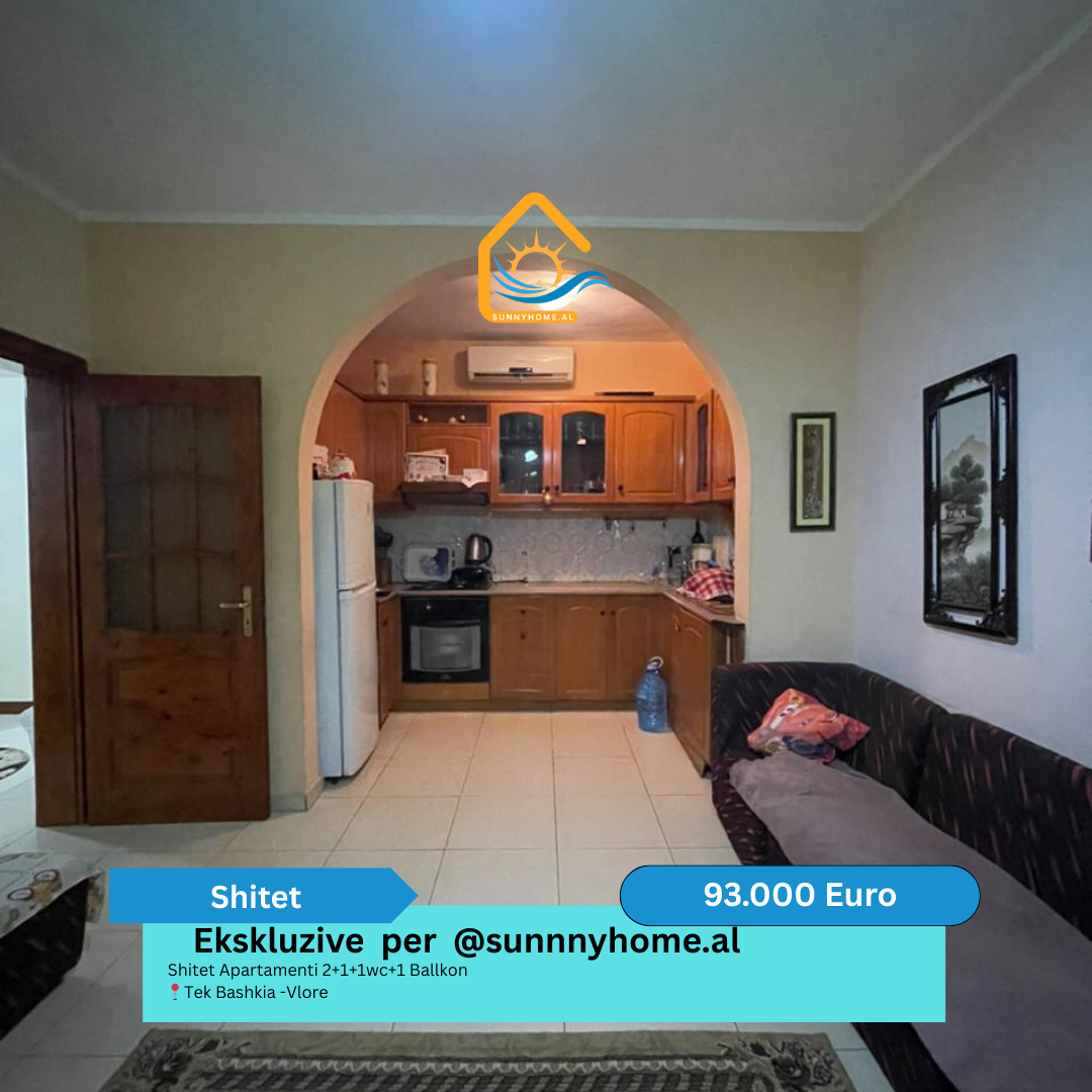 ‼️ exclusive in Vlorë for sunnyhome.al ‼️ apartment for sale 2+1+1wc+1 balcony near municipality - Vlorë price: 93,000 euros (#{i+2})