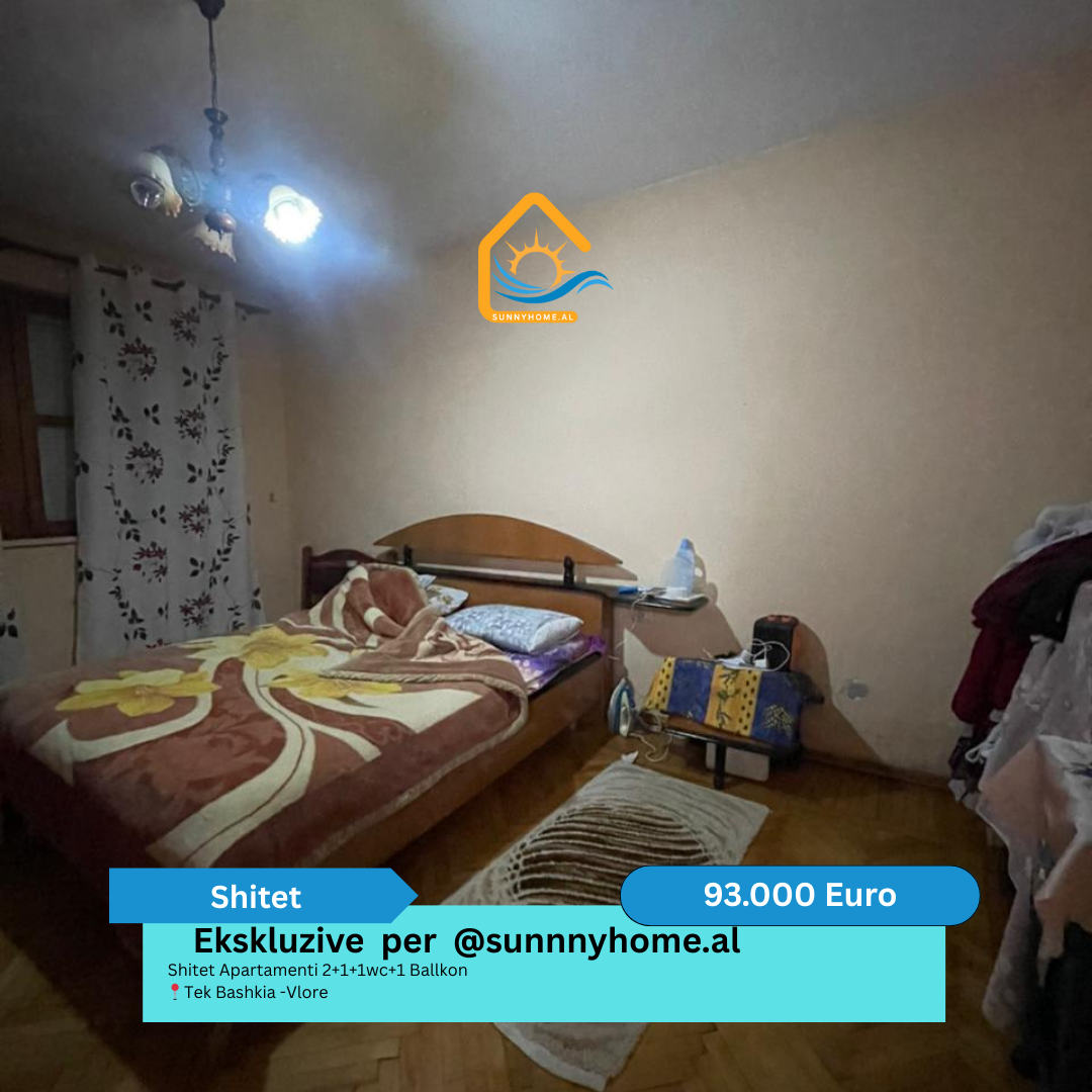 ‼️ exclusif à vlore pour sunnyhome.al ‼️ appartement à vendre 2+1+1wc+1 balcon près de la mairie - vlore prix : 93 000 euros