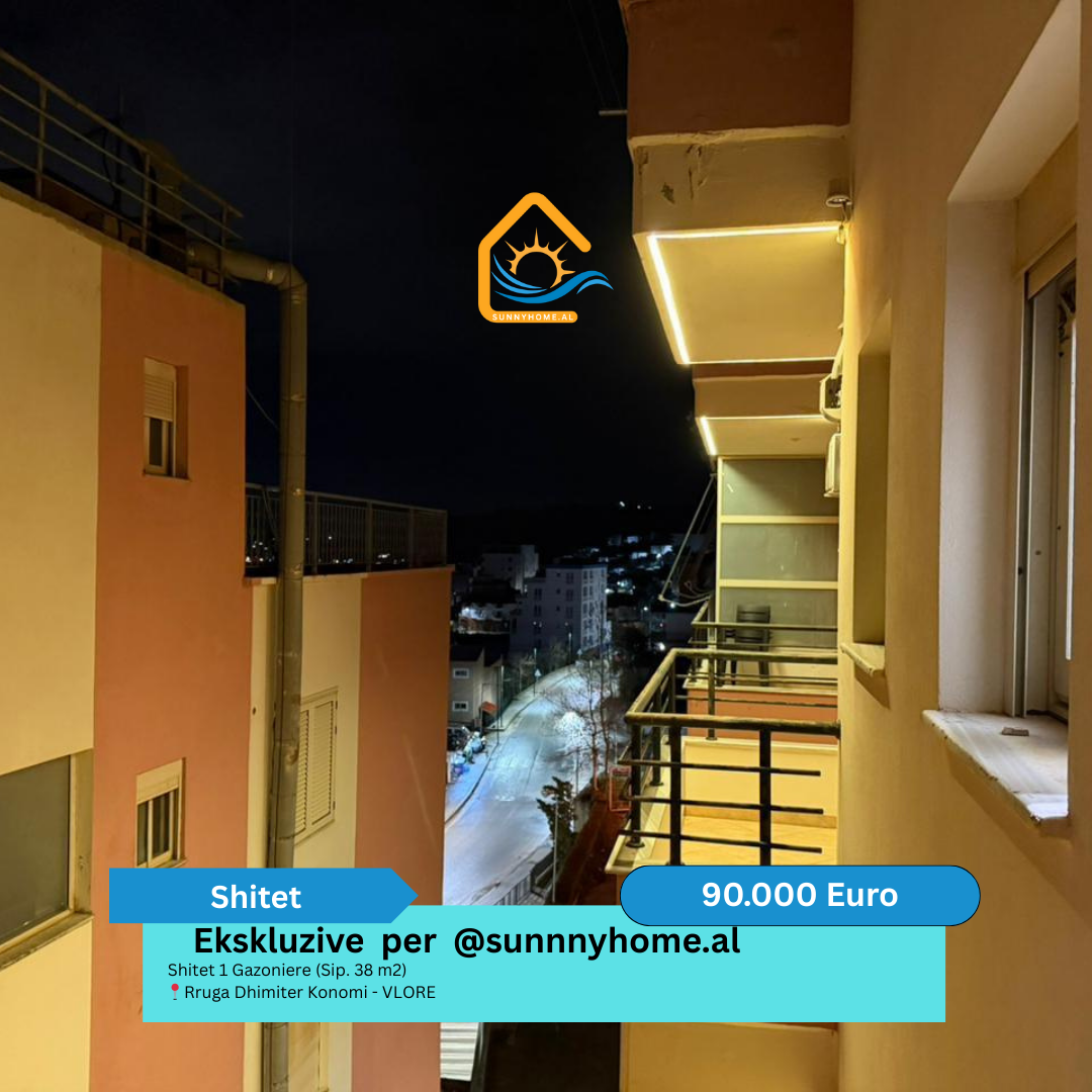 ‼️ exclusivo em Vlorë!! @sunnyhome.al ‼️ venda-se 1 estúdio (área 38 metros quadrados) rua dhimiter konomi – Vlorë preço: 90.000 euros (negociável)