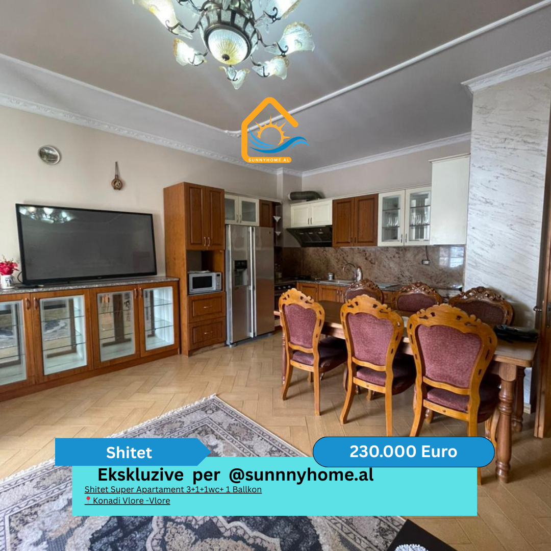 ‼️ ekskluzive ne vlore @sunnyhome.al ‼️ shitet super apartament 3+1+1wc+ 1 ballkon konadi vlore -vlore cmimi: 230.000 euro (i diskutueshem) (#{i+2})