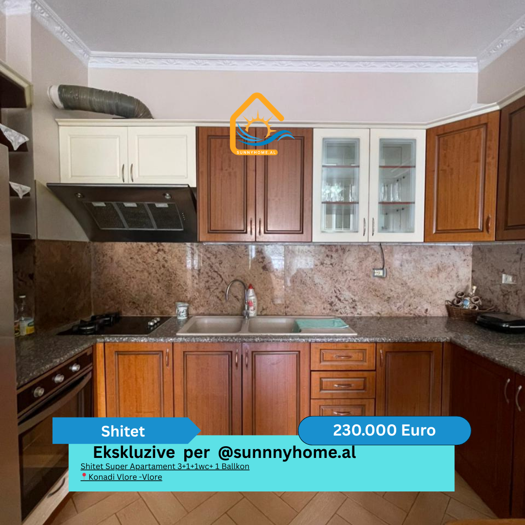 ‼️ ekskluzive ne vlore @sunnyhome.al ‼️ shitet super apartament 3+1+1wc+ 1 ballkon konadi vlore -vlore cmimi: 230.000 euro (i diskutueshem) (#{i+2})