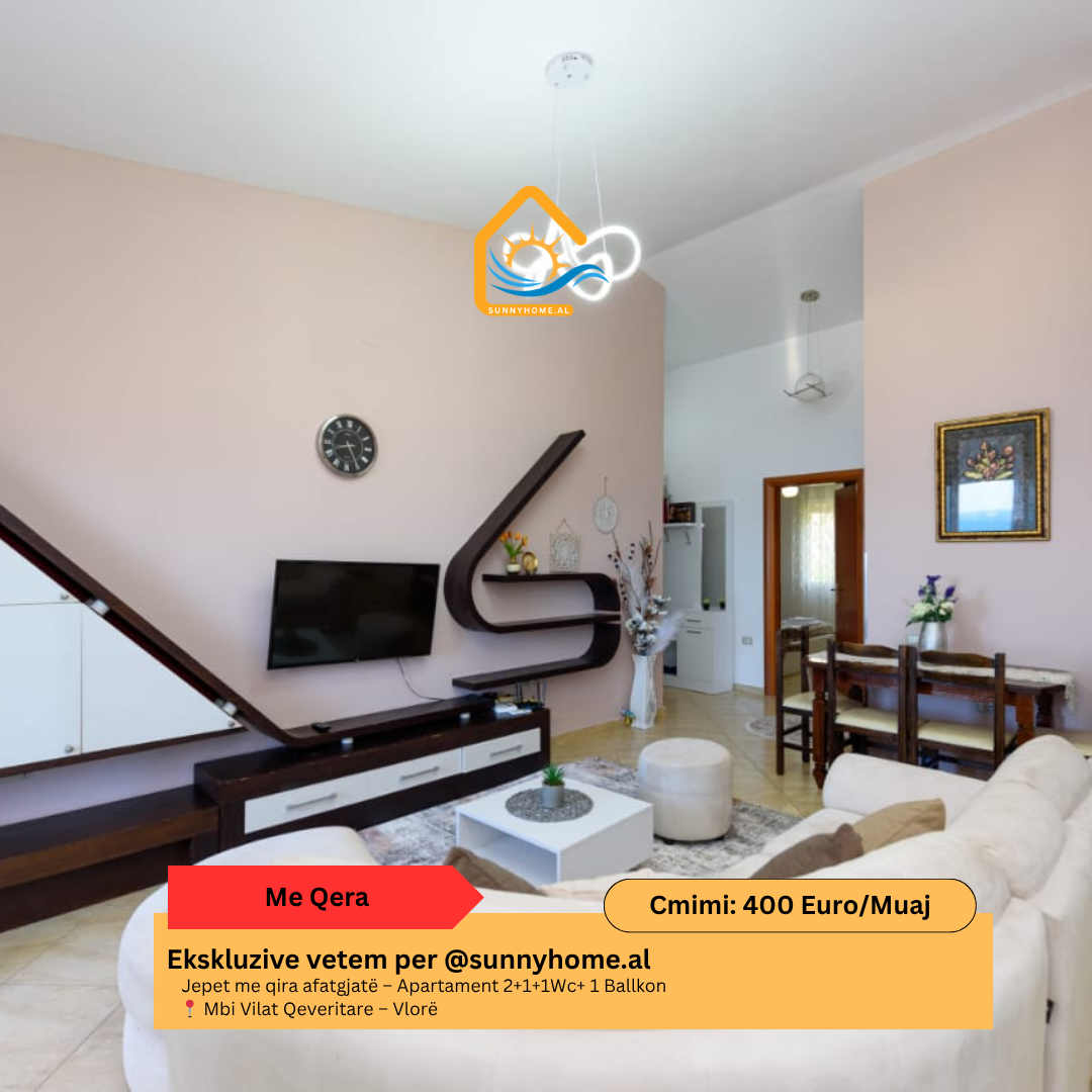 ‼️ exclusif à Vlorë pour @sunnyhome.al ‼️ location longue durée – Appartement 2+1+1wc+ 1 balcon au-dessus des villas gouvernementales – Vlorë prix : 400 euro / mois (#{i+2})