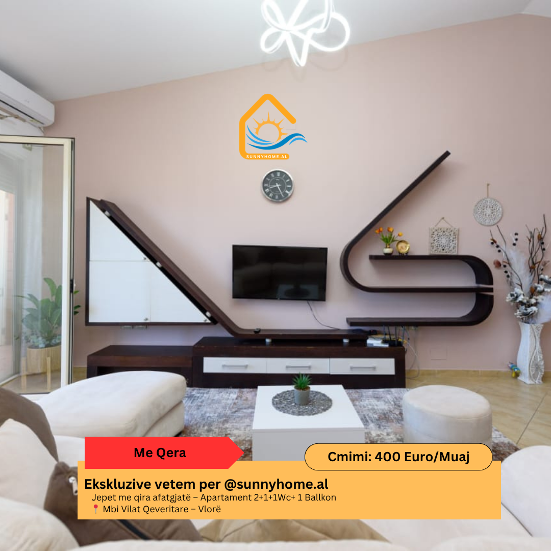 ‼️ exclusif à Vlorë pour @sunnyhome.al ‼️ location longue durée – Appartement 2+1+1wc+ 1 balcon au-dessus des villas gouvernementales – Vlorë prix : 400 euro / mois (#{i+2})