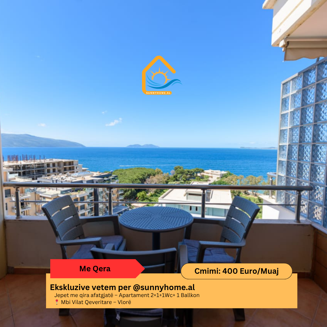 ‼️ exclusif à Vlorë pour @sunnyhome.al ‼️ location longue durée – Appartement 2+1+1wc+ 1 balcon au-dessus des villas gouvernementales – Vlorë prix : 400 euro / mois (#{i+2})