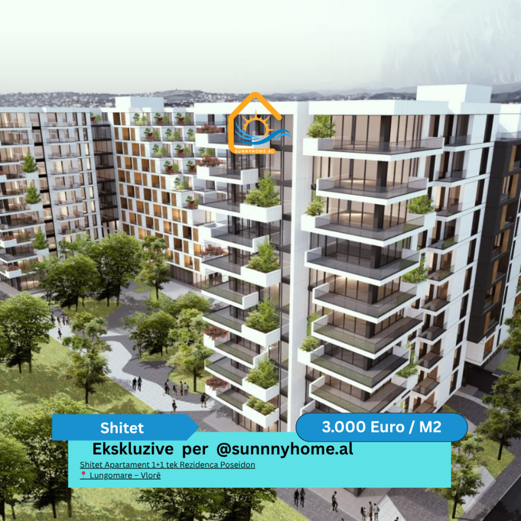 ‼️ Ekskluzive në Vlorë për @sunnyhome.al ‼️ Shitet Apartament 1+1 tek Rezidenca Poseidon 📍 Lungomare – Vlorë Çmimi: 3000 Euro/m²