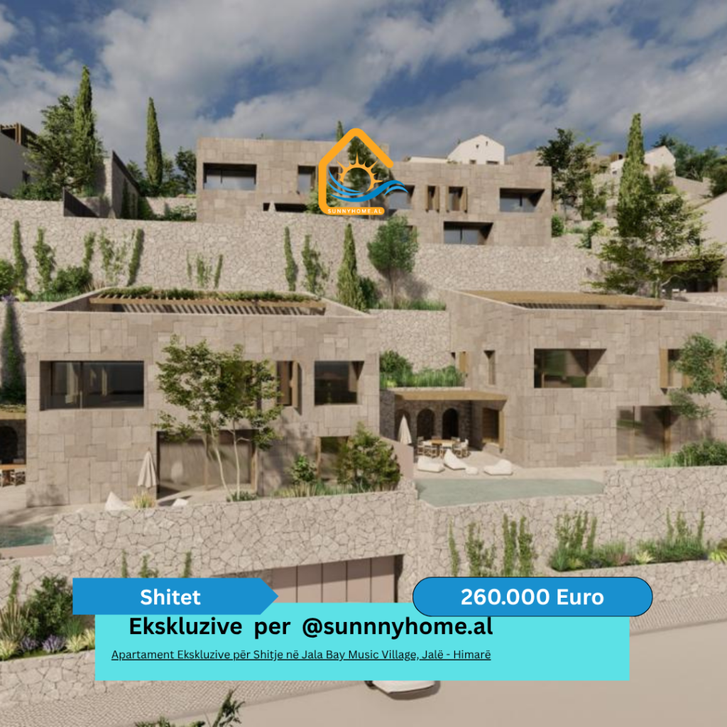 ‼️ Exclusive only for sunnyhome.al ‼️  Exclusive Apartment for Sale in Jala Bay Music Village, Jalë – Himarë