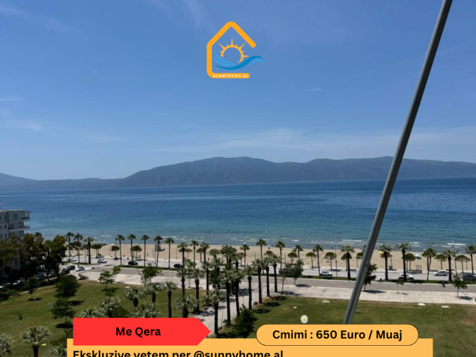 ‼️ Exclusive in Vlora for @sunnyhome.al ‼️  For long-term rent – ​​Apartment 1+1+1wc+1 Balcony. With Sea View 📍 At the Navy School – Vlora Price: 650 Euro / Month