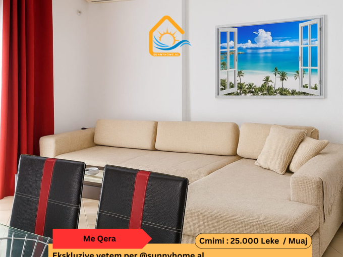‼️ EXCLUSIVE IN VLORA @Sunnyhome.al ‼️ Available for Short-Term Rent – ​​1+1 Apartment 📍 Behind Taushani – Vlora Price: 25,000 Lek/Month