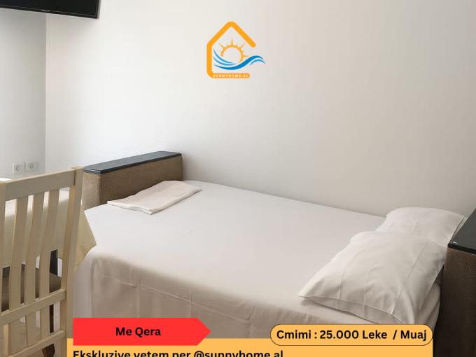 ‼️ EXCLUSIVE IN VLORA @Sunnyhome.al ‼️  Short-Term Rental – 1+1 Apartment 📍 Behind Taushani – Vlora Price: 25,000 Lek/Month